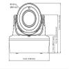 American Dynamics IPS08-D14-OI03 8MP IR WDR Outdoor Network Mini Dome Camera with 6-22mm Varifocal Lens, RJ45 Connection view 2