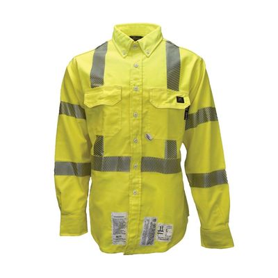 High Visibility FR Shirt - Fluorescent Yellow - Size XL