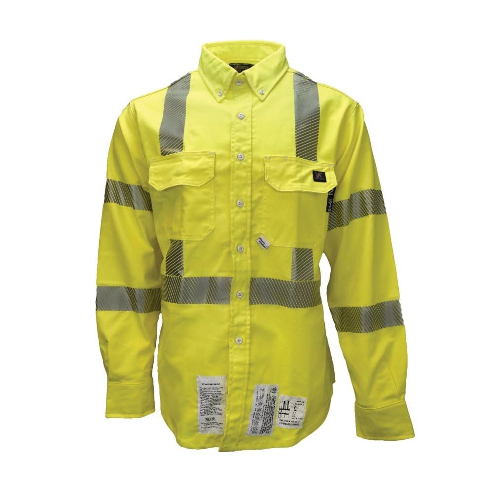 High Visibility FR Shirt - Fluorescent Yellow - Size XL