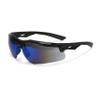 Thraxus Safety Eyewear - Black Frame - Blue Mirror Lens view 1