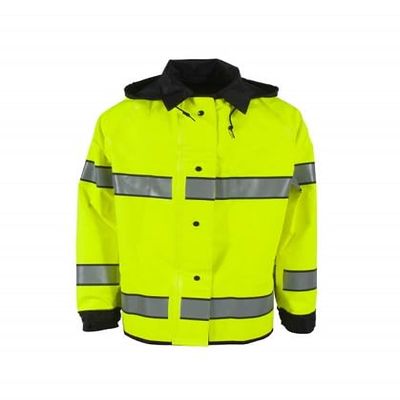 Reversible Rain Jacket with Reflective Taping
