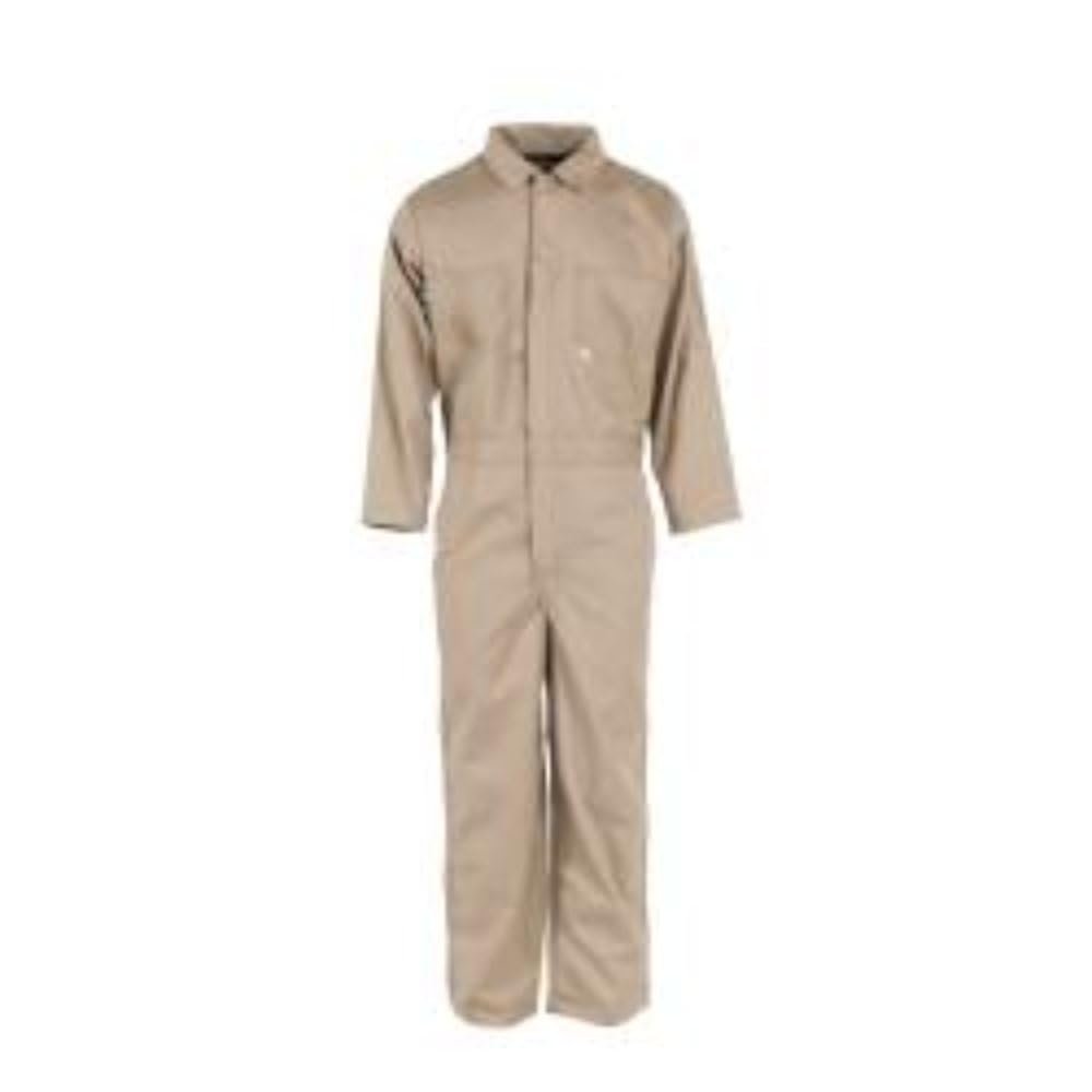 7 oz Indura FR Coverall - Khaki - Size L