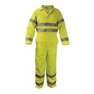 High Visibility FR Coverall - Fluorescent Yellow - Size 4X