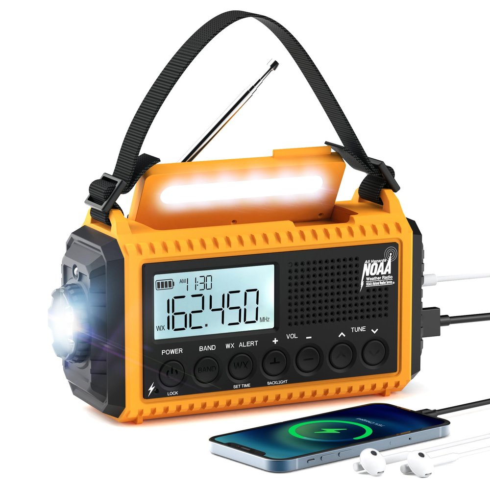Eoxsmile NOAA Emergency Weather Radio Portable AM FM SW Digital Tuning