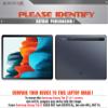 Decalrus - Protective Decal for Samsung Galaxy Tab S7 (11" Screen) Tablet RED Carbon Fiber Skin Skins Decal for case Cover wrap CFsamsungGalaxyTab_S7Red view 2