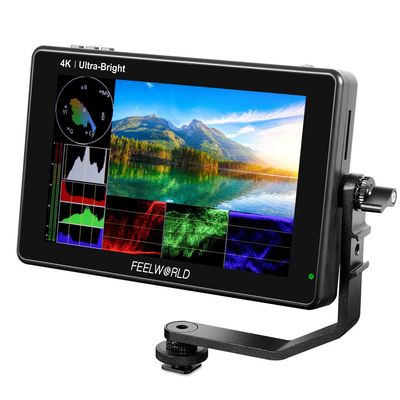 FEELWORLD LUT7S PRO 7 Inch Ultra Bright 2200nits DSLR Camera Field Monitor 3D LUT Touch Screen HDR Waveform F970 External Kit 4K HDMI 3G SDI