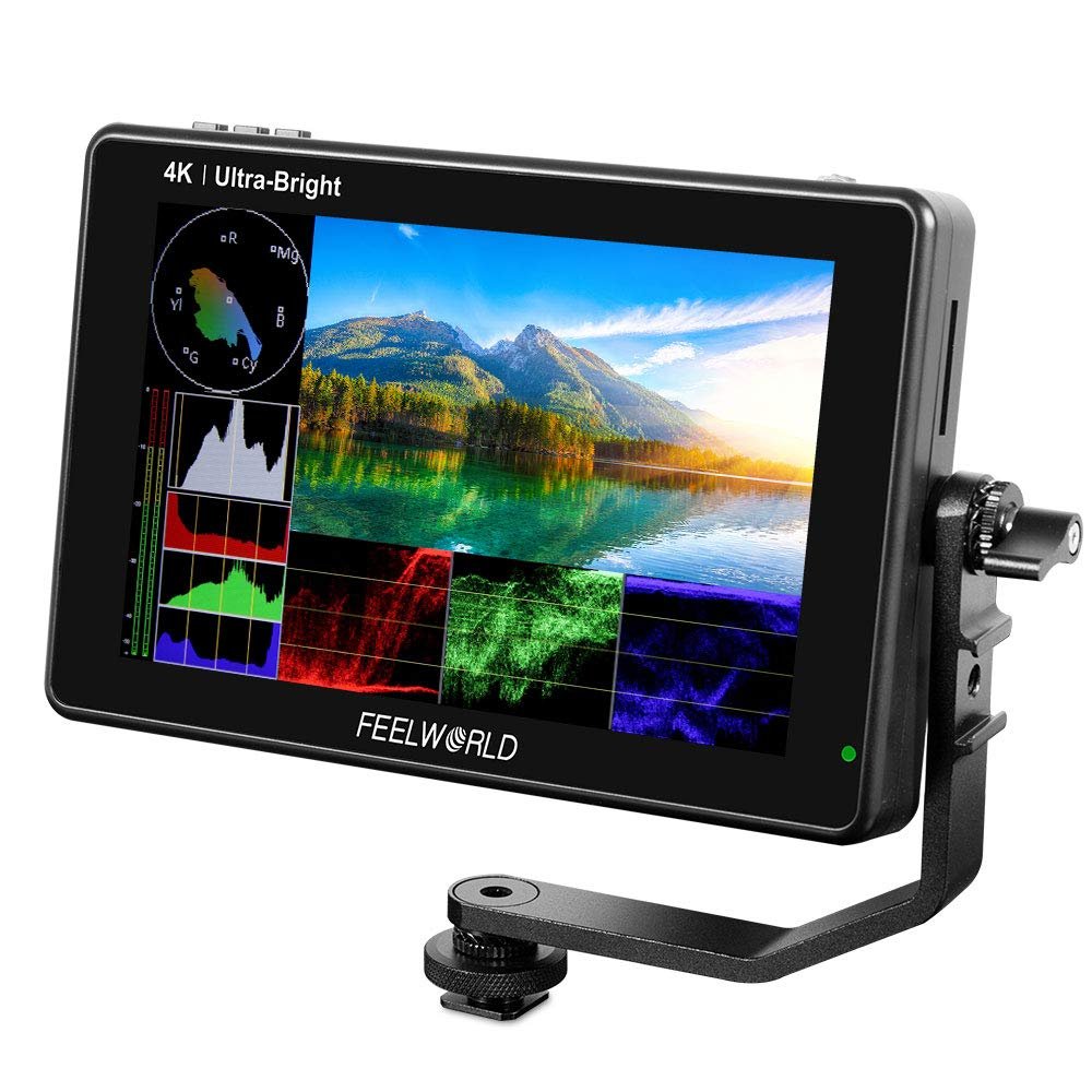 FEELWORLD LUT7S PRO 7 Inch Ultra Bright 2200nits DSLR Camera Field Monitor 3D LUT Touch Screen HDR Waveform F970 External Kit 4K HDMI 3G SDI