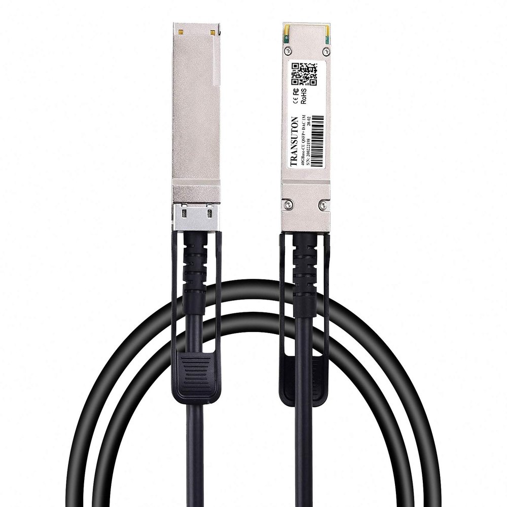 Chuangsuton 40G QSFP+ DAC Passive Cable - 40GBASE-CR4 Passive Direct Attach Copper Twinax QSFP+ Cable for Juniper QFX-QSFP-DAC-1M Compatible, QSFP+ to QSFP+ Twinax Cable, 1-Meter(3.3ft)