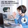 ShinePick Kids Headphones, Over-Ear Girls Boys Gaming Headphones with Microphone and Volume Control for Kids Teens Online School, TravelBlue view 4