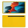 Decalrus - Protective Decal for Samsung Galaxy Tab S7 (11" Screen) Tablet Yellow Carbon Fiber Skin Skins Decal for case Cover wrap CFsamsungGalaxyTab_S7Yellow view 1