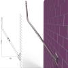 Adjustable Antenna Mounting Pole Universal J-Pipe Mount for Antennas & Weather Stations with Mounting Bracket Solid Structure, Weatherproof, Easy Installation (1" Diameter, 32 3/4" Arm Length) view 3