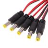 Sara-u 5 Pcs 5.5x2.1mm Male DC Power Plug Connector CCTV PSU Pigtail Cable Jack 12V view 4