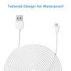 30ft/9m Charging Cable and Adapter for eufy Security, eufyCam 2C,eufyCam 2C Pro,Weatherproof Outdoor or Indoor Cable Continuously Charging eufy Camera (2 Pack) view 4