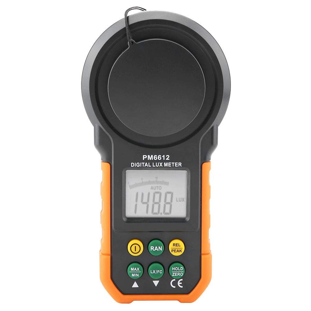 Digital Luxmeter, Light Meter, ABS Intuitive Image Display for All Light Sources(PM6612)