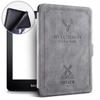 ALMIGHTY Water-Safe Case for Kindle Paperwhite 4 PU Leather Retro Cover with Auto Wake/Sleep, Fits Kindle Paperwhite 4 10th Gen 2018 Release, Gray view 4