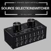 SynoRiver 6 Input 1 Output Audio Signal Selection Switcher Output Volume Adjustment Control 3.5mm Interface view 2