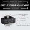 SynoRiver 6 Input 1 Output Audio Signal Selection Switcher Output Volume Adjustment Control 3.5mm Interface view 3