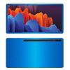 Decalrus - Protective Decal for Samsung Galaxy Tab S7 Plus (12.4" Screen) Tablet LITE Blue Texture Brushed Aluminum Skin Skins Decal for Cover wrap BAsamsungGalaxyTab_S7plusLiteBlue view 1