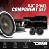 DS18 DX2 Deluxe 6.5 2-Way Premium Car Audio Component Speaker System - 460 Watts, 4 Ohm - Set with Woofer, Tweeter, and Crossover (6 Piece Set) view 2
