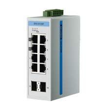 ADVANTECH EKI-5729FI-AE 1.0-1.5 A, 12-48 VDC, -40 to 75 C Temperature Operating, 6.8 W, 8G+2G Full GIGABIT IND, Class 2, ETHERNET Switch