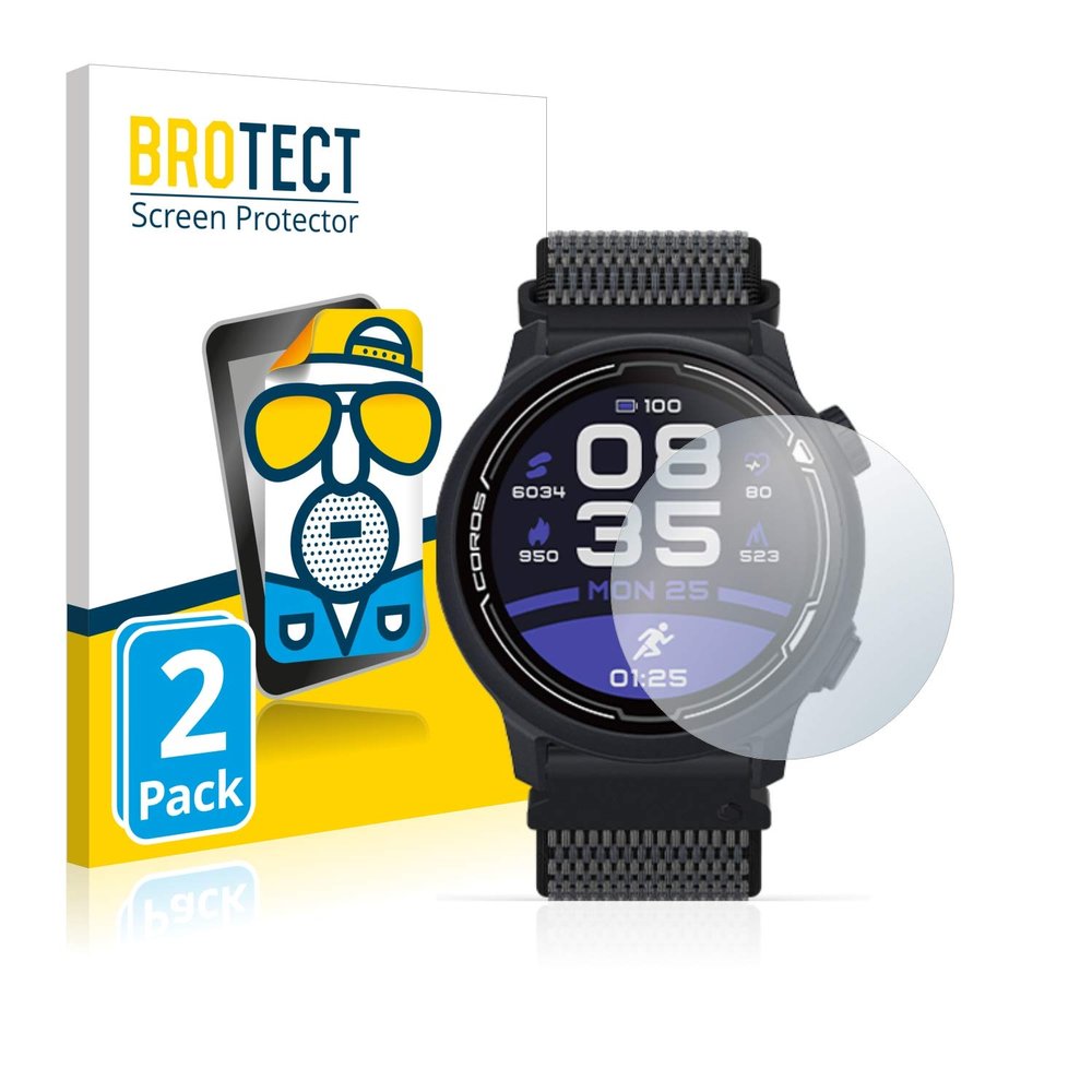 BROTECT. 2X Matte Screen Protector for Coros Pace 2, Matte, Anti-Glare, Anti-Scratch