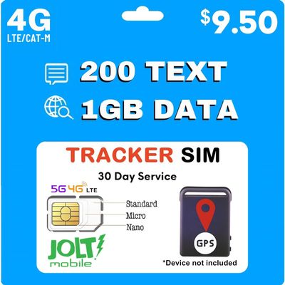 Prepaid 5G 4G LTE High Speed AT&T Network | 1GB Prepaid Data SIM and SMS Only | Security Cameras/Router/Mobile WiFi Hotspot/Watch/GPS Tracker IoT Devices | No Contract | Nationwide
