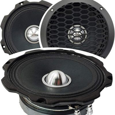 2X Gravity WZ6G Warzone Series 6.5-Inch 1000 Watts Maximum Power Handling Mid-Range Coaxial Car Audio Loud Speaker 4 -Ohms Impedance with 92dB Sensitivity