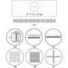 Microscope Stage Calibration Slide, Eyepiece Micrometer, Microscope Eyepiece Graticules, Ocular Micrometer, Cross Line Reticle (Set of 7) view 2