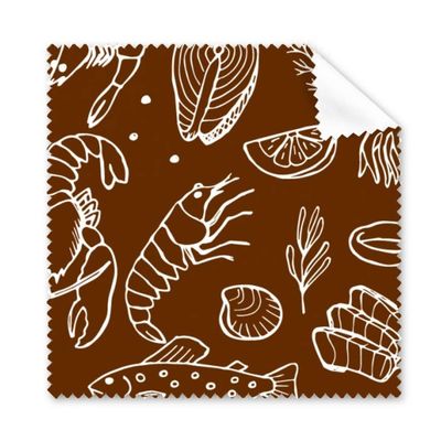 Marine Living Plants Art Deco Gift Fashion Cleaning Cloth Phone Screen Glasses Cleaner 5pcs