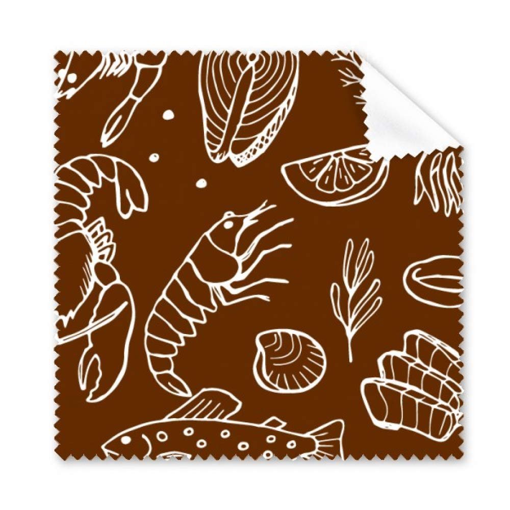 Marine Living Plants Art Deco Gift Fashion Cleaning Cloth Phone Screen Glasses Cleaner 5pcs