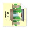Heritage Building Gate Hangzhou Cleaning Cloth Phone Screen Glasses Cleaner 5pcs view 1