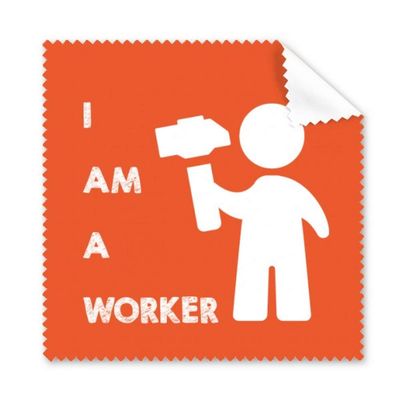 Hammer Worker Force Position Work Cleaning Cloth Phone Screen Glasses Cleaner 5pcs
