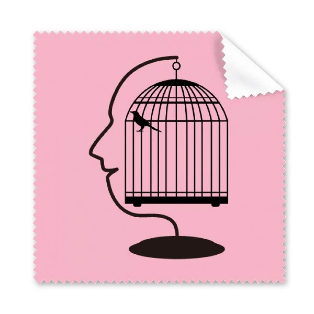 Face Stand Birdcage Eyes Art Deco Gift Fashion Cleaning Cloth Phone Screen Glasses Cleaner 5pcs
