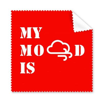 Mood Depression Weather Wind Cleaning Cloth Phone Screen Glasses Cleaner 5pcs