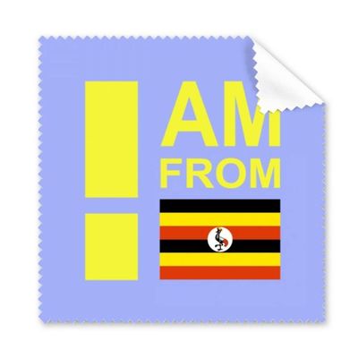 I Am from Uganda Art Deco Gift Fashion Cleaning Cloth Phone Screen Glasses Cleaner 5pcs