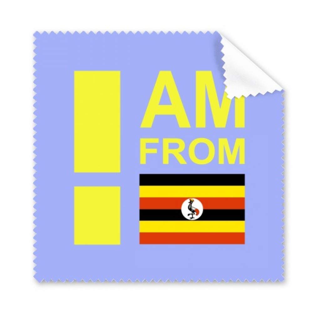 I Am from Uganda Art Deco Gift Fashion Cleaning Cloth Phone Screen Glasses Cleaner 5pcs