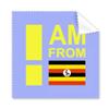 I Am from Uganda Art Deco Gift Fashion Cleaning Cloth Phone Screen Glasses Cleaner 5pcs view 1