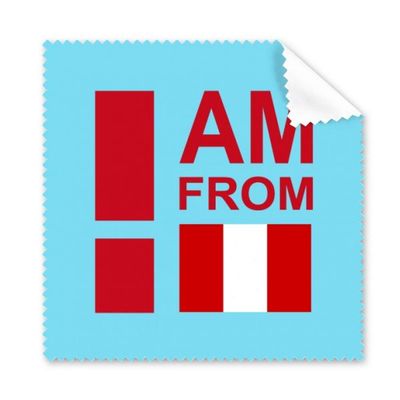 I Am from Peru Art Deco Gift Fashion Cleaning Cloth Phone Screen Glasses Cleaner 5pcs
