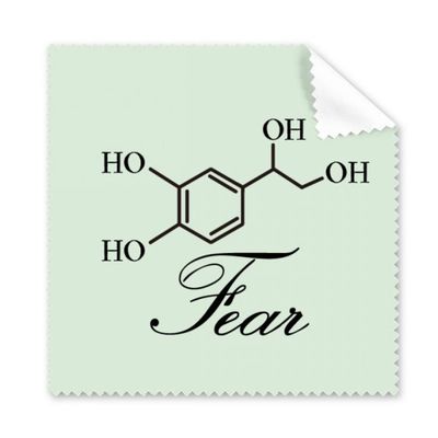 Fear Molecule Chemical Structure Cleaning Cloth Phone Screen Glasses Cleaner 5pcs