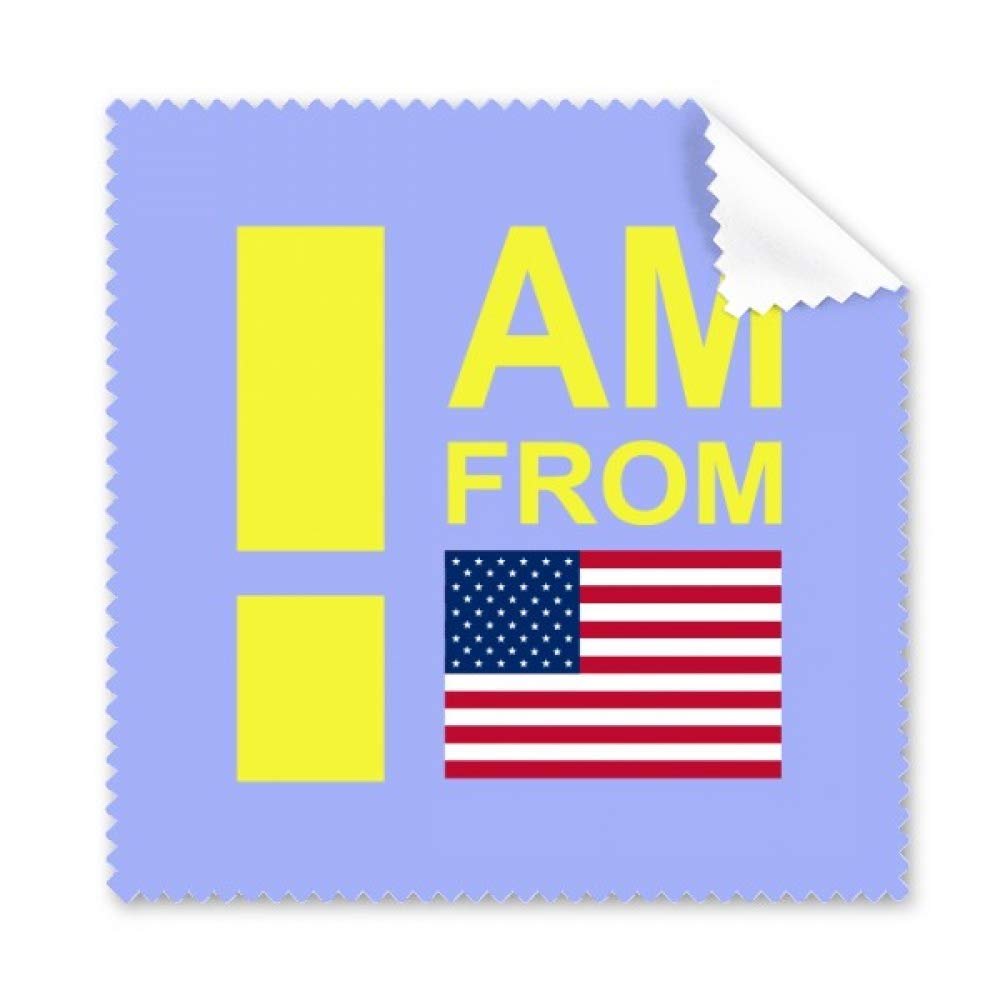 I Am from United States Art Deco Gift Fashion Cleaning Cloth Phone Screen Glasses Cleaner 5pcs