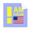 I Am from United States Art Deco Gift Fashion Cleaning Cloth Phone Screen Glasses Cleaner 5pcs view 1