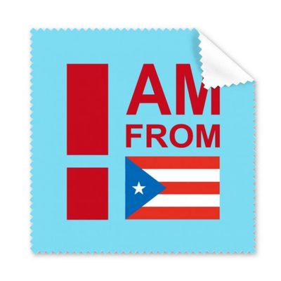 I Am from Puerto Rico Art Deco Gift Fashion Cleaning Cloth Phone Screen Glasses Cleaner 5pcs