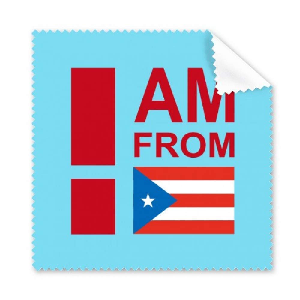 I Am from Puerto Rico Art Deco Gift Fashion Cleaning Cloth Phone Screen Glasses Cleaner 5pcs