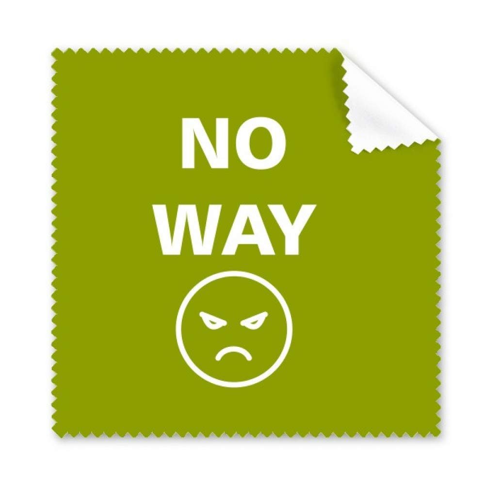Expression Rejection No Way Negativity Cleaning Cloth Phone Screen Glasses Cleaner 5pcs