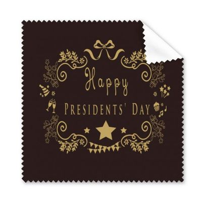 Happy Presidents Day European Relief Cleaning Cloth Phone Screen Glasses Cleaner 5pcs
