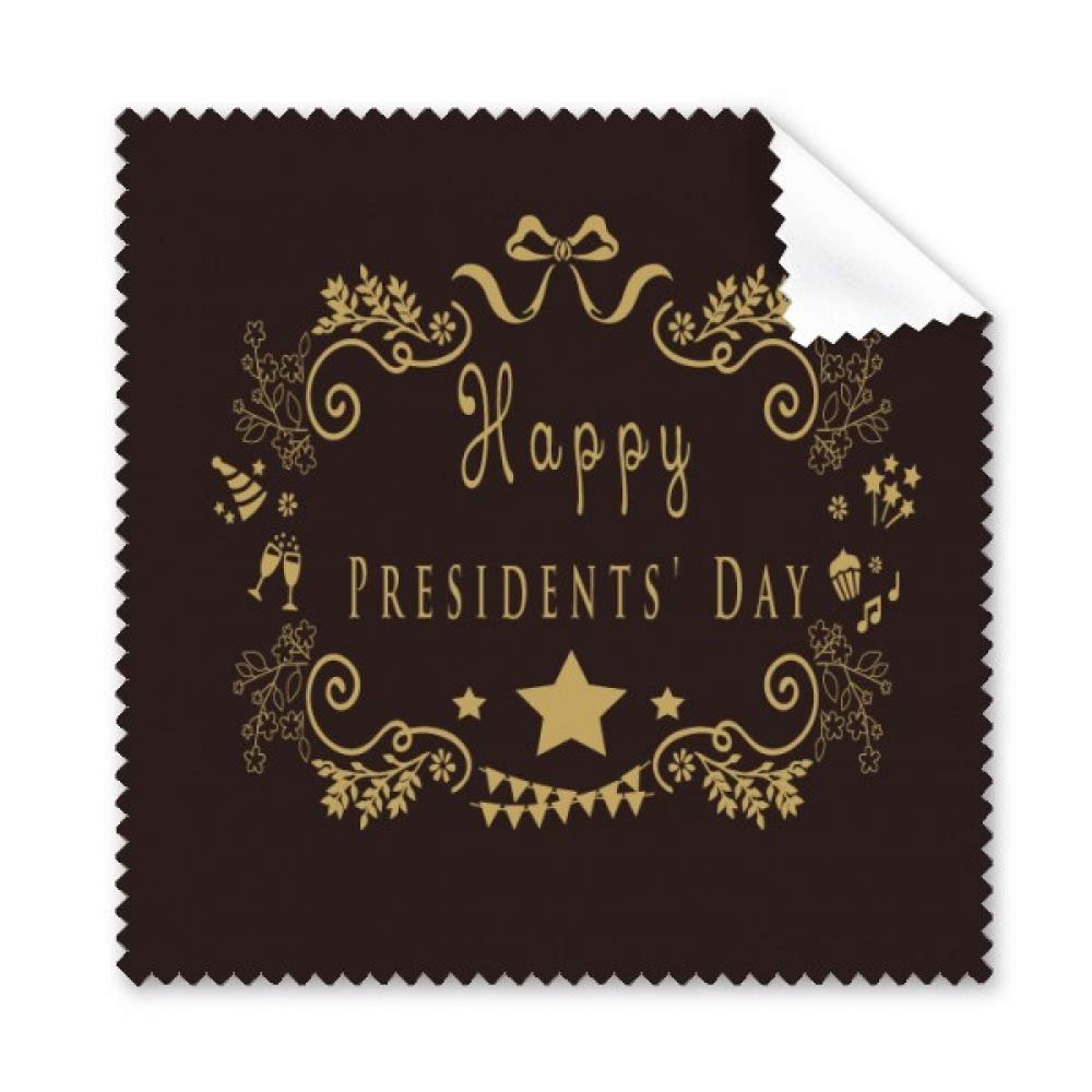 Happy Presidents Day European Relief Cleaning Cloth Phone Screen Glasses Cleaner 5pcs