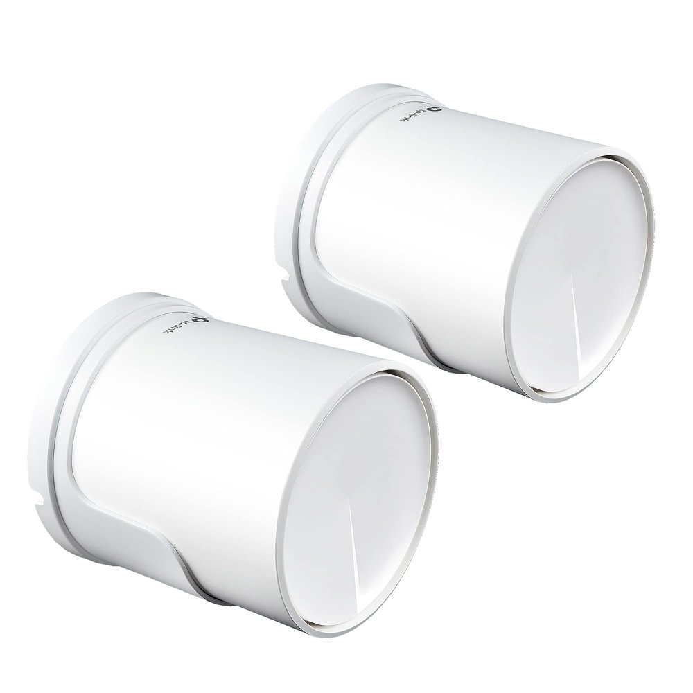 Bangcheer - Cable Organizer for Whole WiFi Booster, Home WiFi Mesh System for Tp Link Deco x20 and x60, Easy-to-Install Wall Mounted Holder for Booster, White, Pack of 2