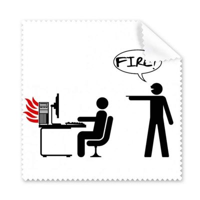 Fire Computer Work Desk Art Deco Gift Fashion Cleaning Cloth Phone Screen Glasses Cleaner 5pcs