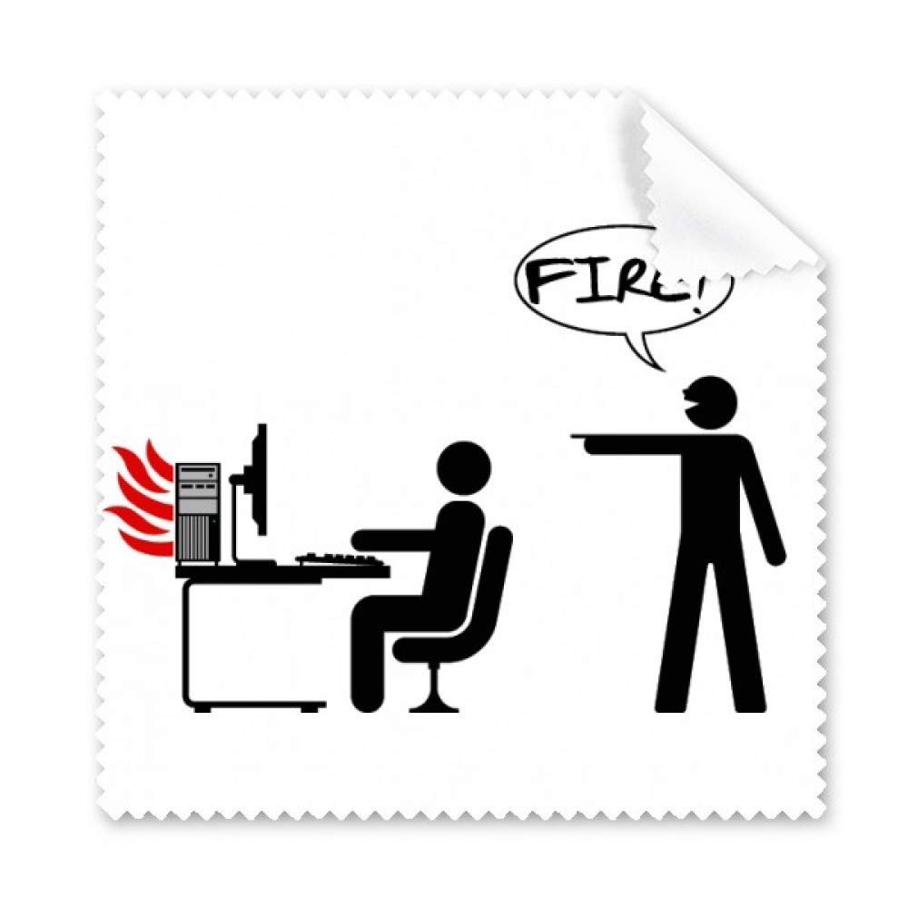 Fire Computer Work Desk Art Deco Gift Fashion Cleaning Cloth Phone Screen Glasses Cleaner 5pcs