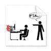 Fire Computer Work Desk Art Deco Gift Fashion Cleaning Cloth Phone Screen Glasses Cleaner 5pcs view 1